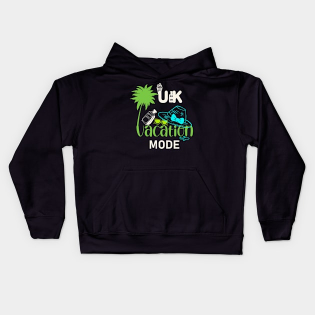 Vacation in UK Kids Hoodie by ArtDesignDE